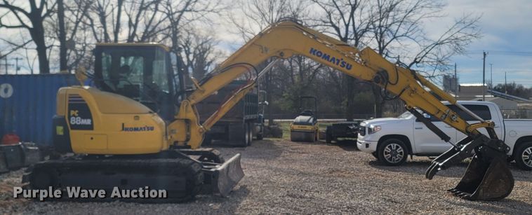 image for item DR3368 2013 Komatsu PC88MR-8  mini excavator