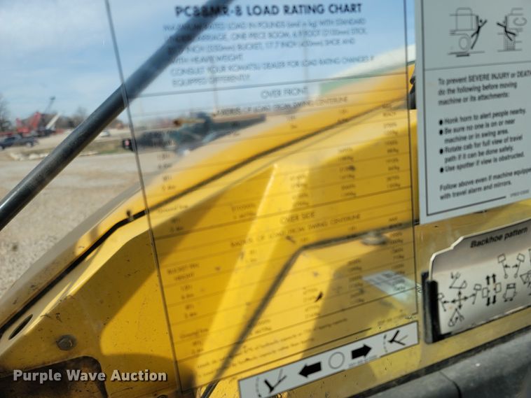 image for item DR3368 2013 Komatsu PC88MR-8  mini excavator