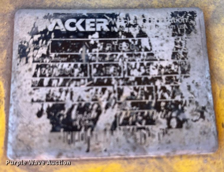 image for item DR7357 Wacker RT820  trench compactor