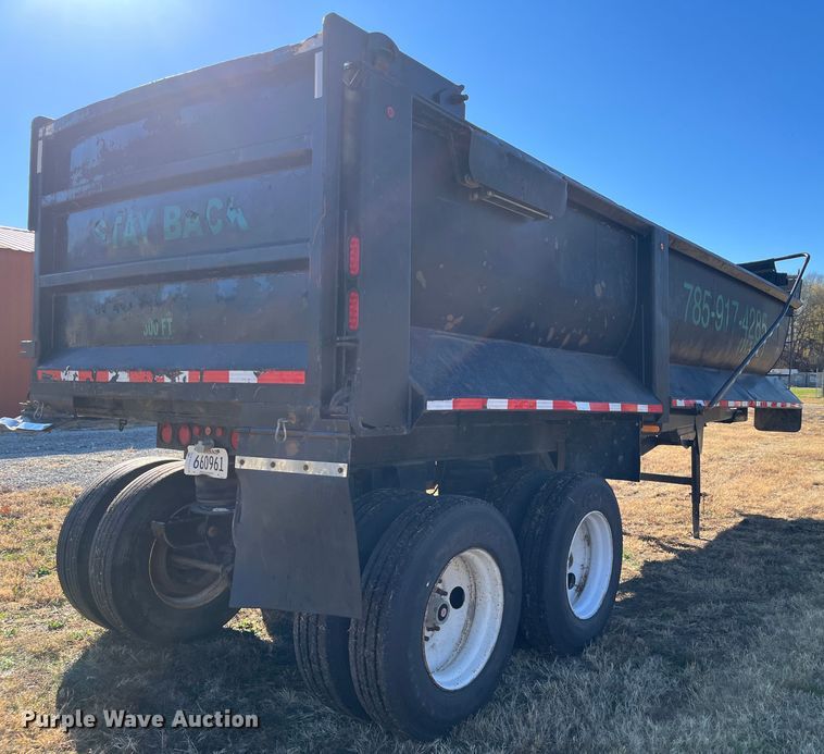 image for item DR7360 1996 Western  end dump trailer