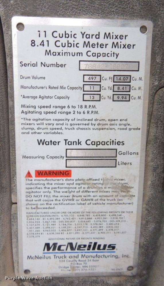 image for item DS1492 2006 Sterling L9500  ready mix truck