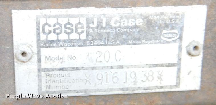 image for item DS1534 1986 Case W20C  wheel loader