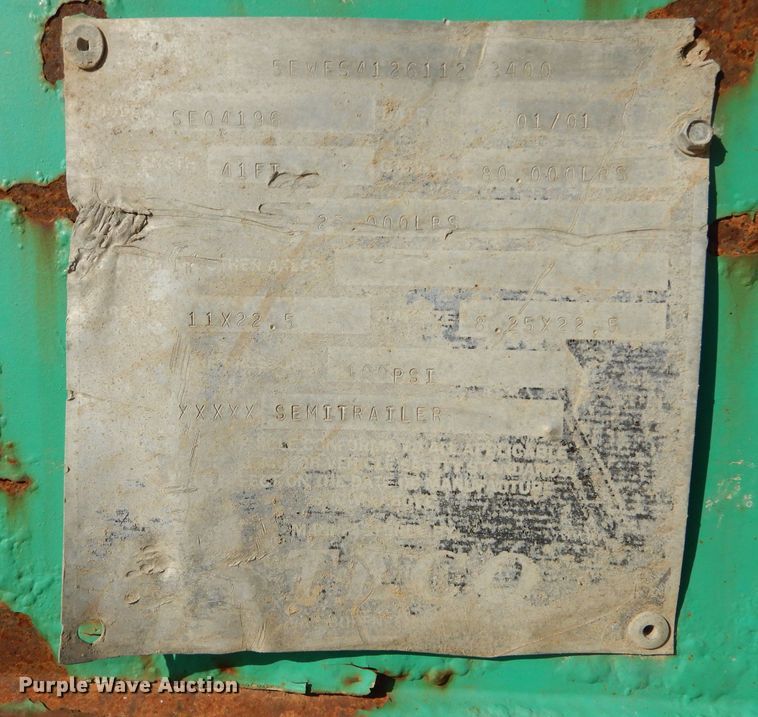 image for item DS6293 2001 Steco SEO4196  ejection trailer