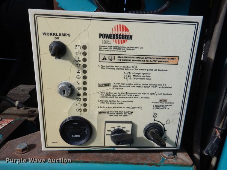 image for item DS8247 2007 Powerscreen Phoenix 3300  trommel screen