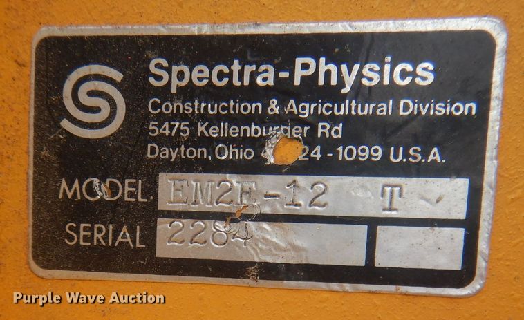 image for item HQ9528 (2) Spectra Physics Laser Plane laser levels