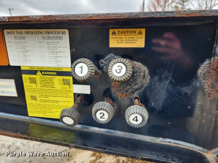 image for item JB9788 2008 Trail King TK110HT-443  drop deck trailer