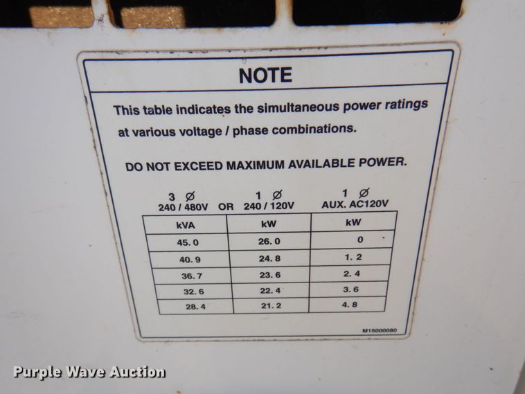 image for item JL9773 Whisperwatt DCA-45USI  generator