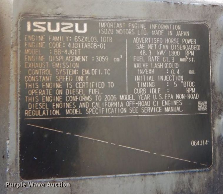 image for item JL9773 Whisperwatt DCA-45USI  generator