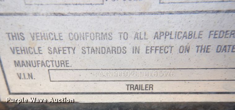 image for item JL9795 1998 Towmaster T-30-2  equipment trailer