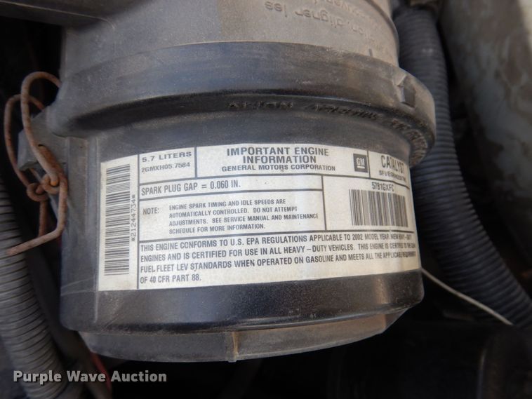 image for item JL9801 2002 Chevrolet Express G3500  fiber optic splicing truck