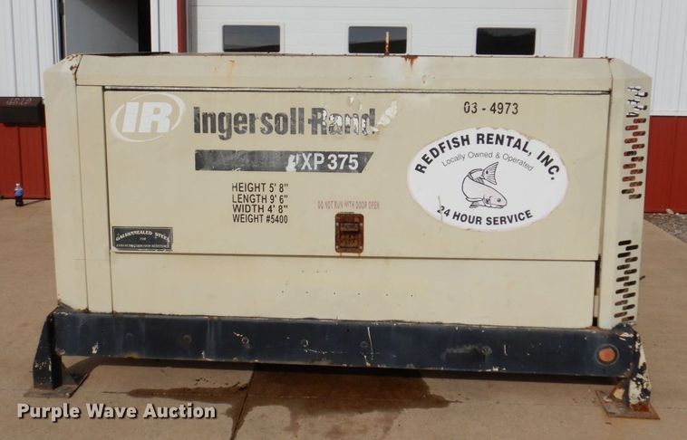 image for item JL9809 2006 Ingersoll Rand XP375WCU  air compressor