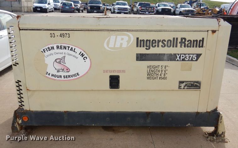 image for item JL9809 2006 Ingersoll Rand XP375WCU  air compressor