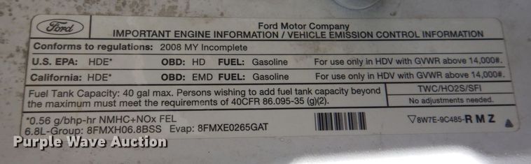 image for item JL9814 2008 Ford F550 Super Duty XL  utility / service truck