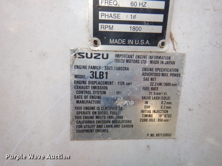 image for item JL9818 1999 Magnum 4060IMH  light plant