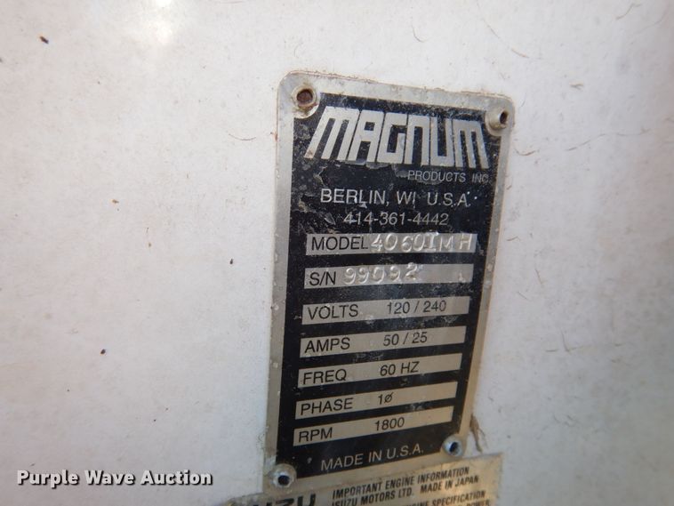 image for item JL9818 1999 Magnum 4060IMH  light plant