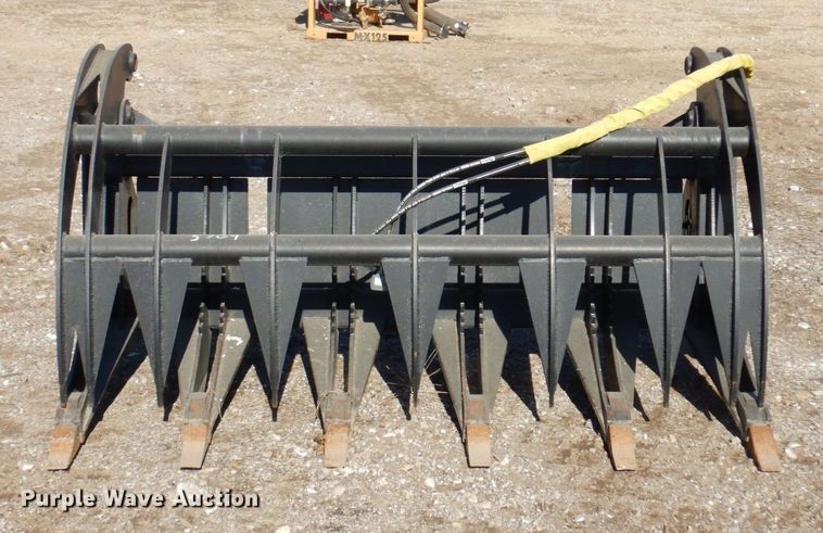 image for item JL9826 66"W skid steer grapple bucket