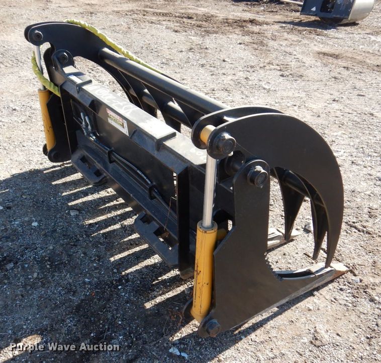 image for item JL9826 66"W skid steer grapple bucket