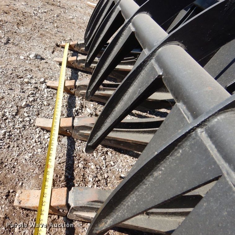 image for item JL9826 66"W skid steer grapple bucket