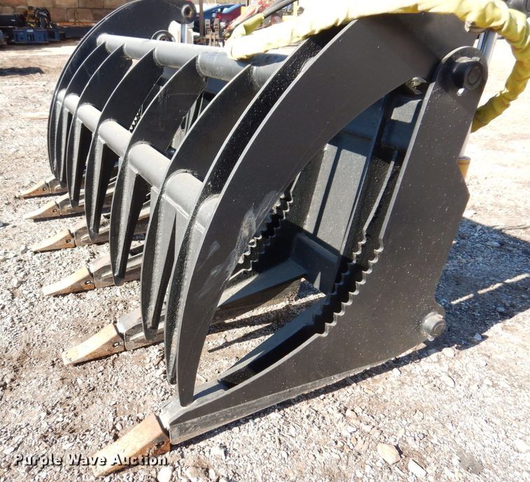 image for item JL9826 66"W skid steer grapple bucket