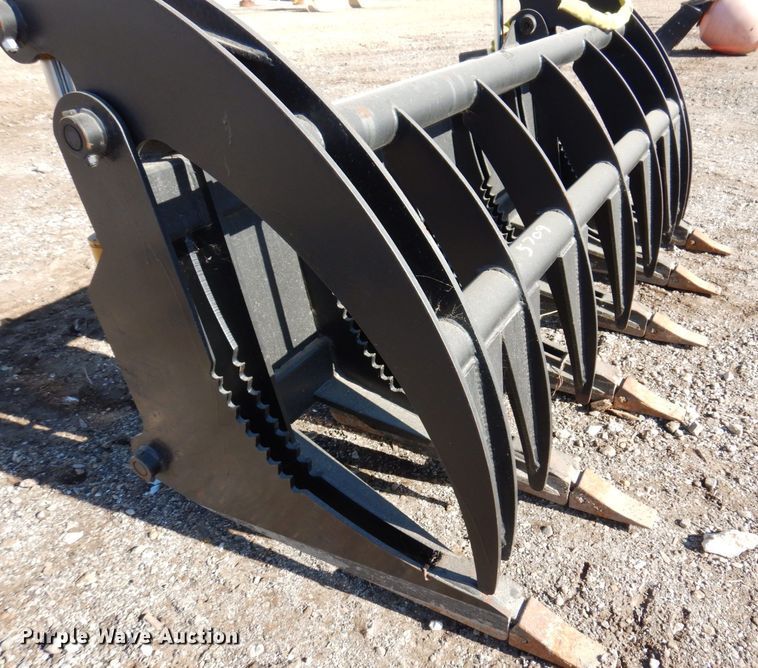 image for item JL9826 66"W skid steer grapple bucket