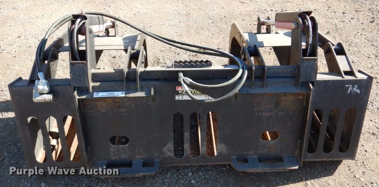 image for item JL9829 72"W skid steer grapple bucket