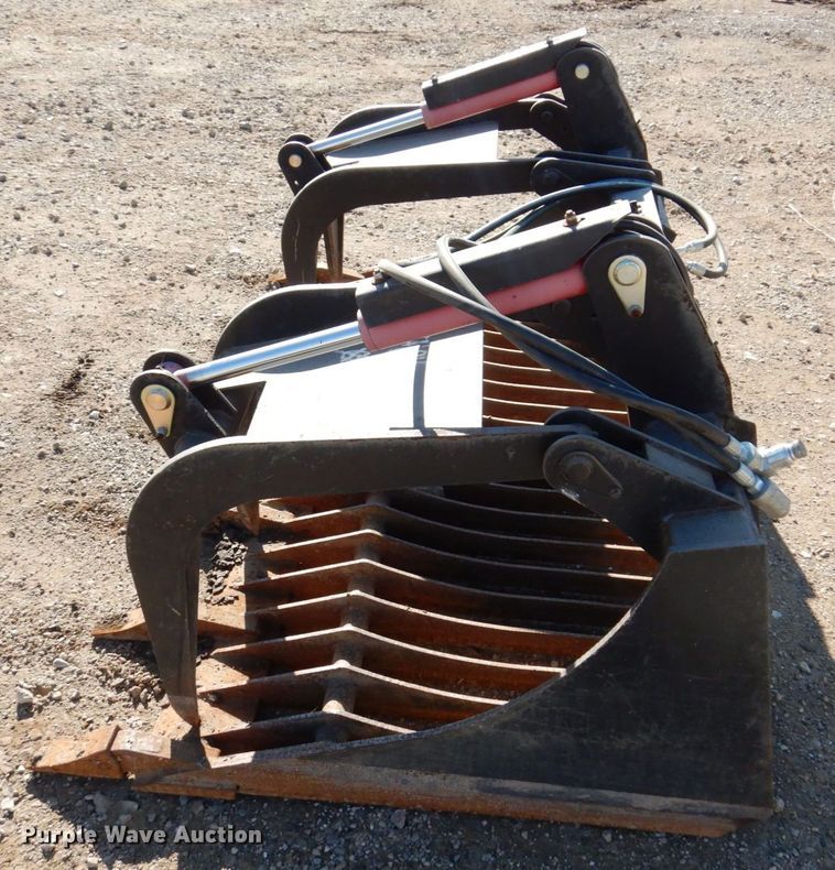 image for item JL9829 72"W skid steer grapple bucket