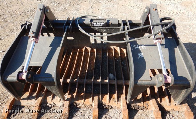 image for item JL9829 72"W skid steer grapple bucket