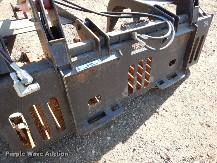 image for item JL9829 72"W skid steer grapple bucket