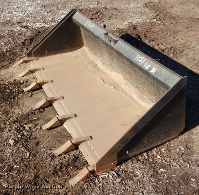 image for item JL9830 71"W skid steer bucket