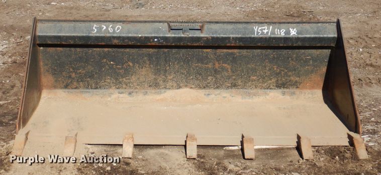 image for item JL9830 71"W skid steer bucket