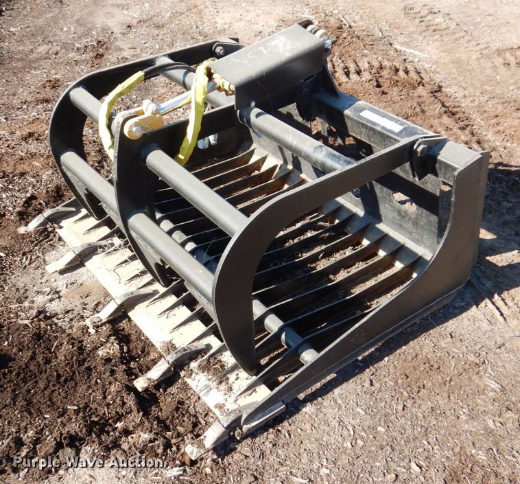 image for item JL9831 47"W skid steer grapple bucket