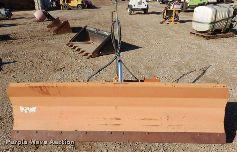 image for item JL9833 87"W skid steer snow plow