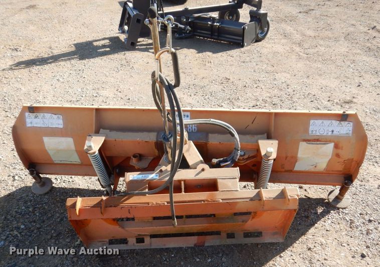 image for item JL9833 87"W skid steer snow plow