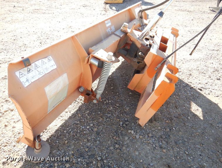 image for item JL9833 87"W skid steer snow plow