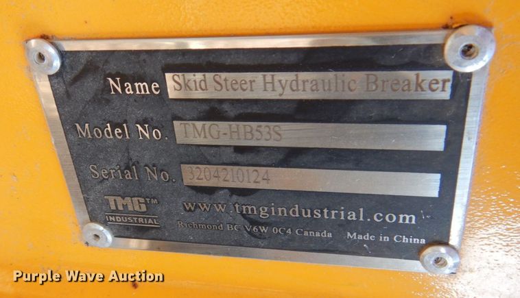image for item JL9837 TMG HB53S  skid steer breaker