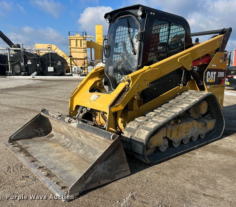 image for item JU9864 2017 Caterpillar 289D  tracked skid steer loader