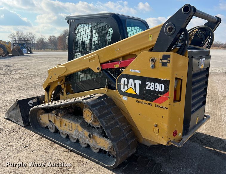 image for item JU9864 2017 Caterpillar 289D  tracked skid steer loader