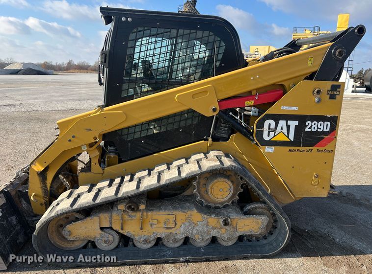 image for item JU9864 2017 Caterpillar 289D  tracked skid steer loader