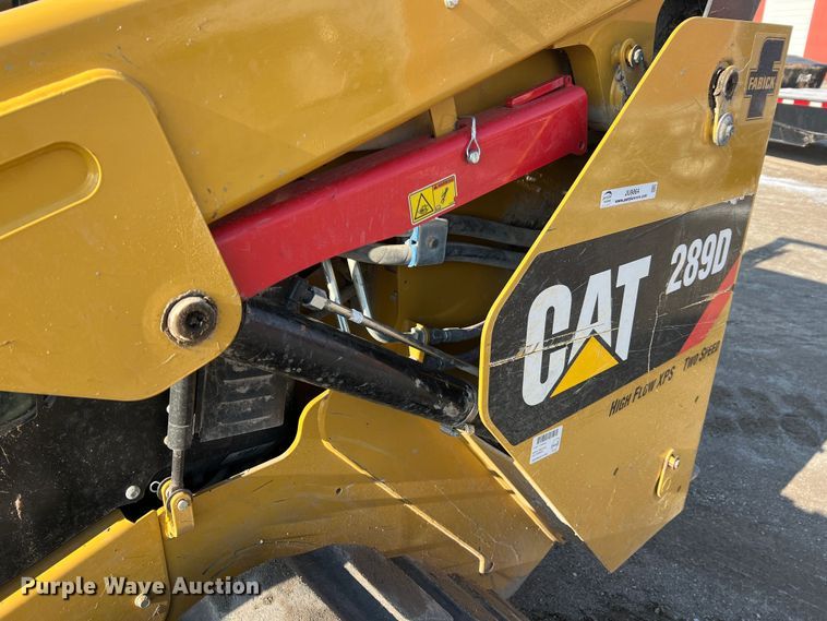 image for item JU9864 2017 Caterpillar 289D  tracked skid steer loader