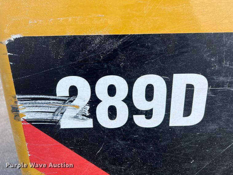 image for item JU9864 2017 Caterpillar 289D  tracked skid steer loader