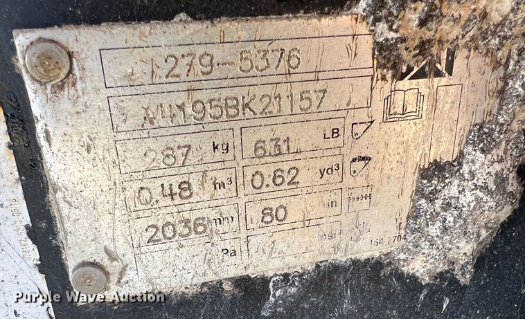 image for item JU9864 2017 Caterpillar 289D  tracked skid steer loader