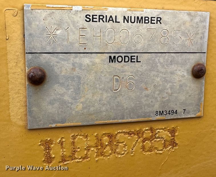 image for item JU9867 2012 Caterpillar D6T XL  dozer