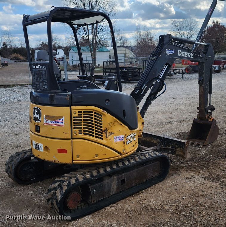 image for item JW9953 2013 John Deere 27D  mini excavator