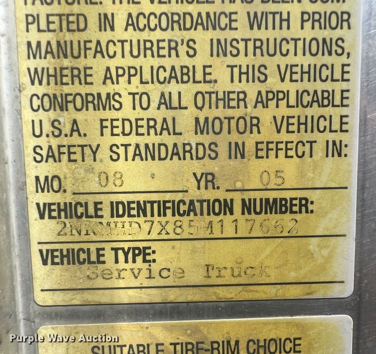 image for item JX9269 2005 Kenworth T300  utility / service truck