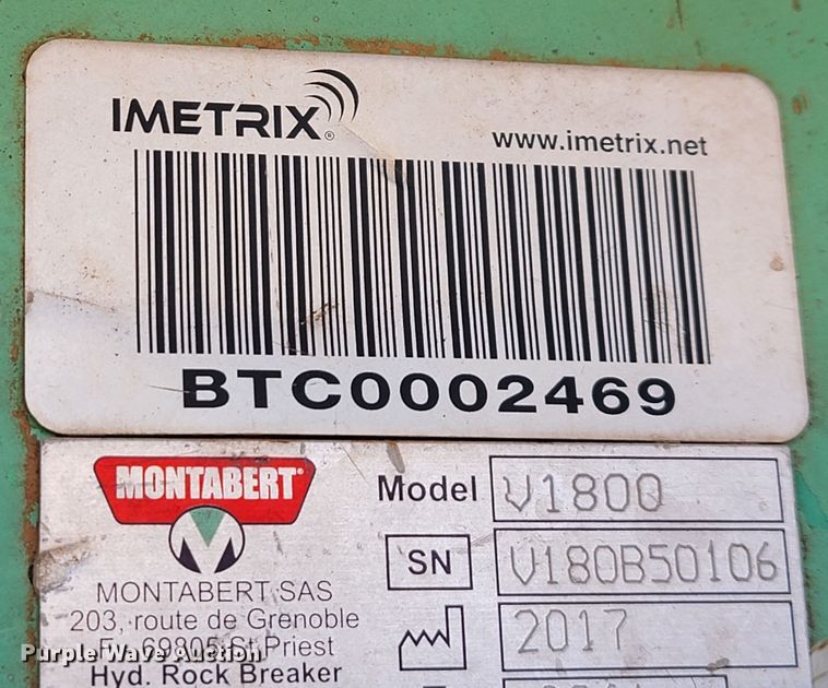 image for item KB9932 2020 Montabert V1800  breaker