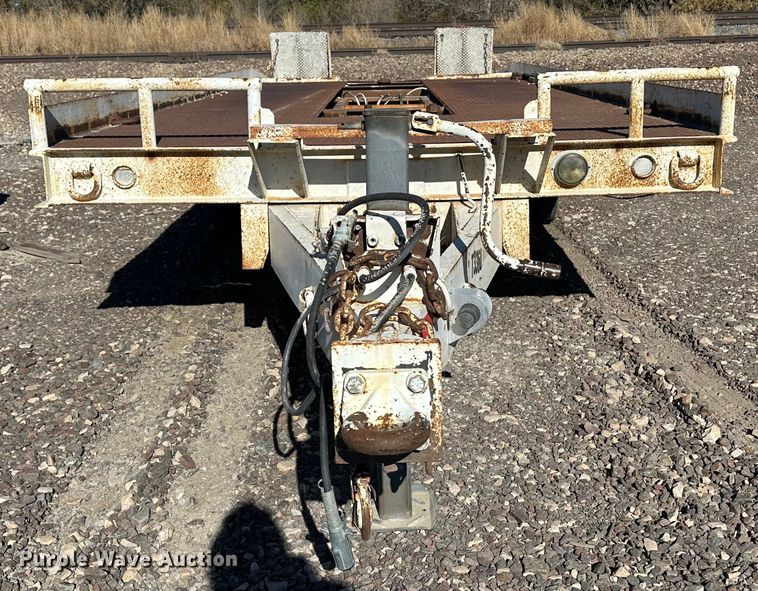 image for item KC9391 1989 Wisconsin 1900-16  tilt deck equipment trailer