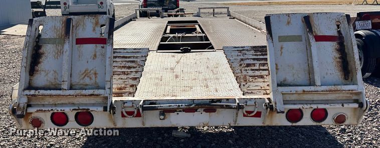 image for item KC9391 1989 Wisconsin 1900-16  tilt deck equipment trailer