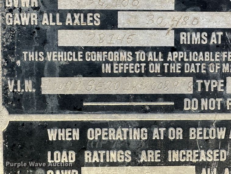 image for item KC9391 1989 Wisconsin 1900-16  tilt deck equipment trailer