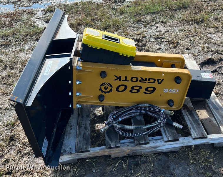image for item KF9740 2022 Agrotk 680  skid steer breaker
