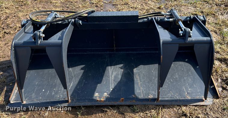 image for item KF9743 JCT  72"W skid steer grapple bucket